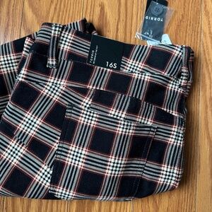Torrid plaid pants- size 16s NWT